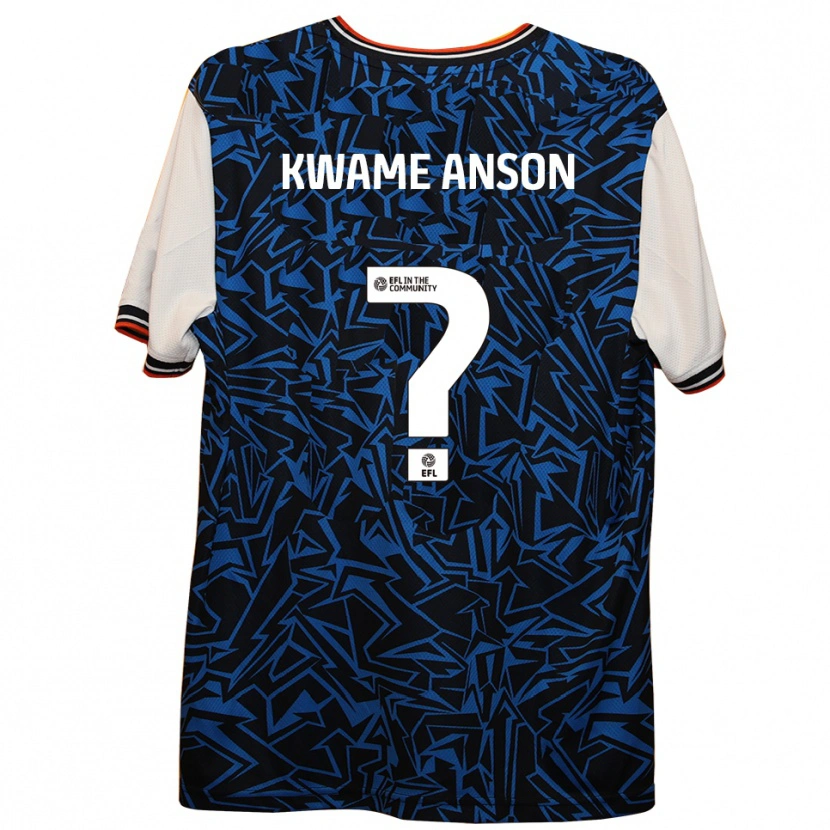 Danxen Niño Camiseta Enoch Kwame Anson #0 Azul Negro Blanco 2ª Equipación 2025/26 La Camisa México