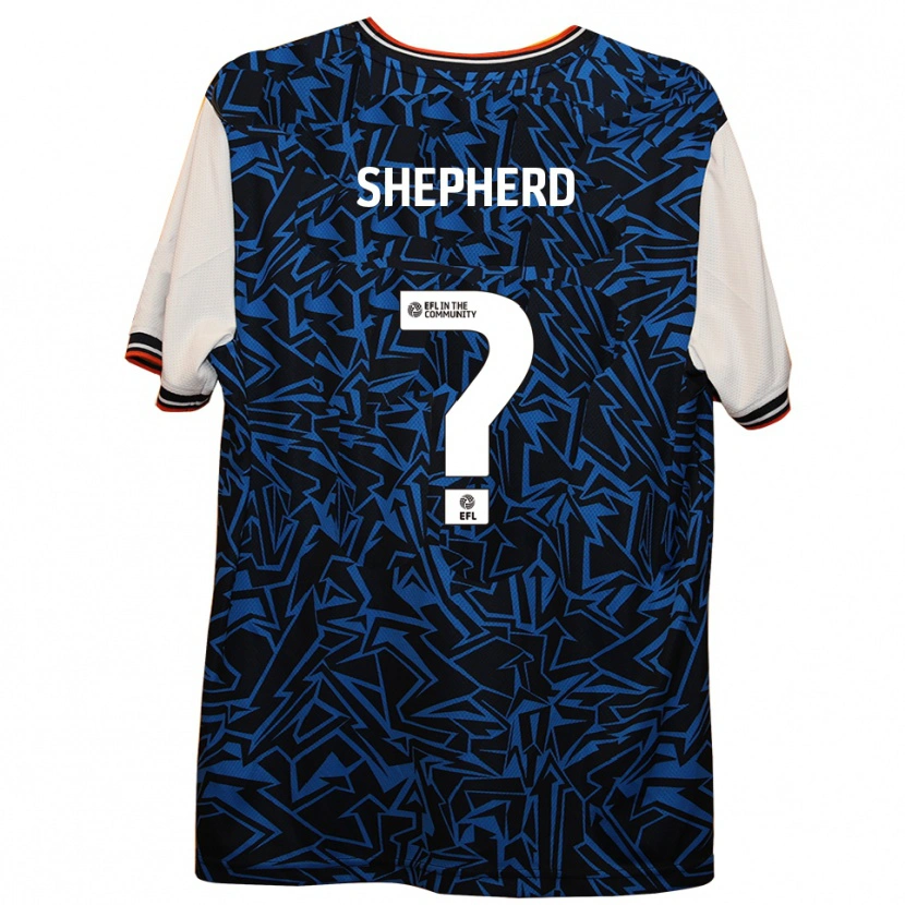 Danxen Niño Camiseta Archie Shepherd #0 Azul Negro Blanco 2ª Equipación 2025/26 La Camisa México
