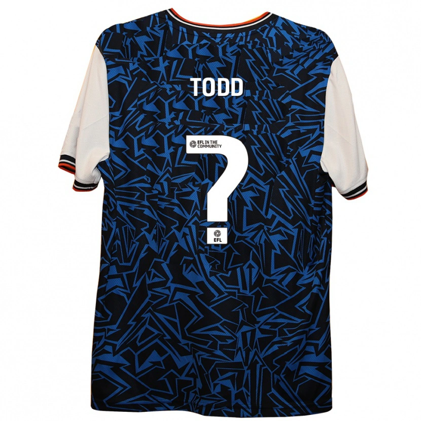 Danxen Niño Camiseta Carla Todd #0 Azul Negro Blanco 2ª Equipación 2025/26 La Camisa México