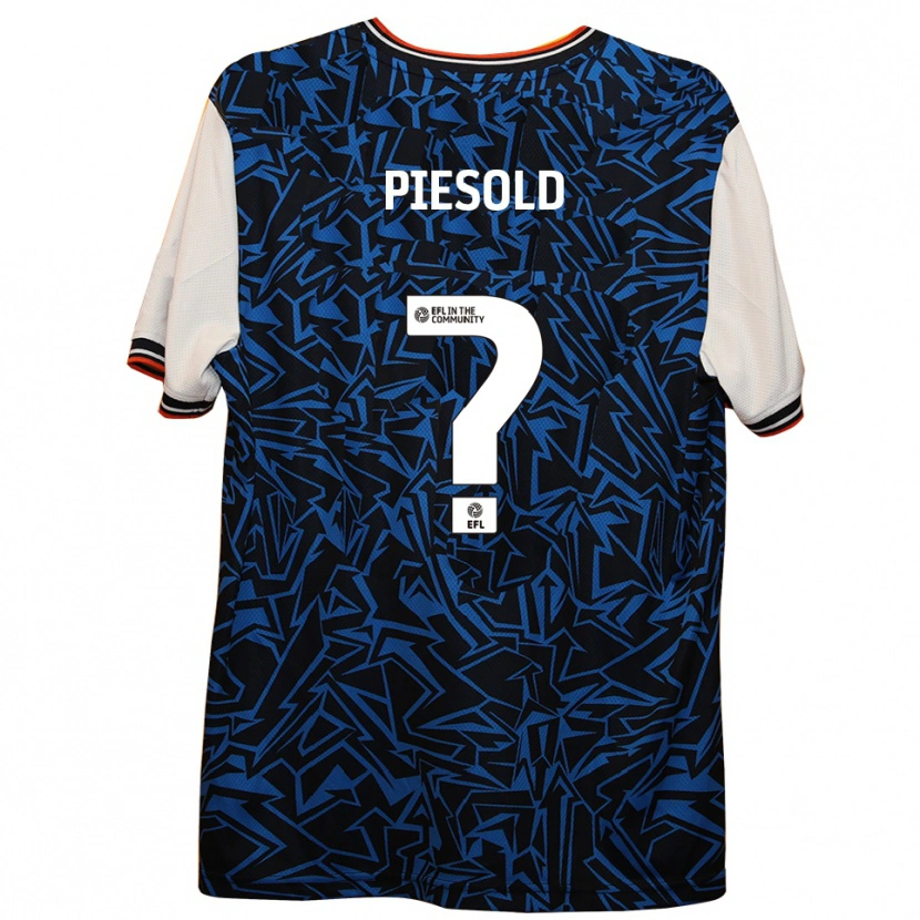 Danxen Niño Camiseta Axel Piesold #0 Azul Negro Blanco 2ª Equipación 2025/26 La Camisa México