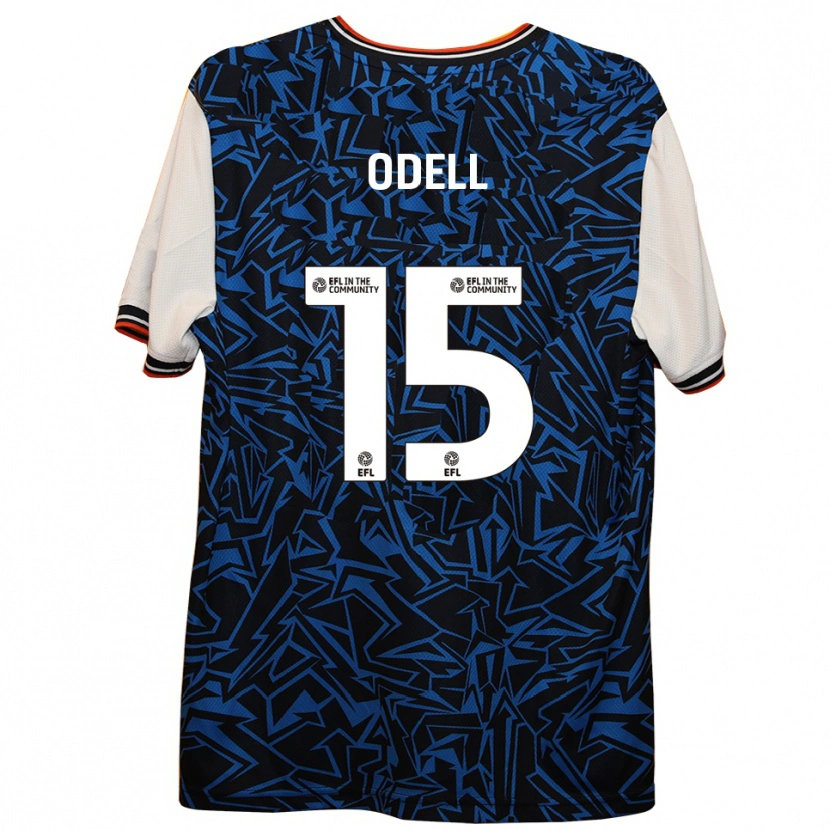 Danxen Niño Camiseta Josh Odell #15 Azul Negro Blanco 2ª Equipación 2025/26 La Camisa México