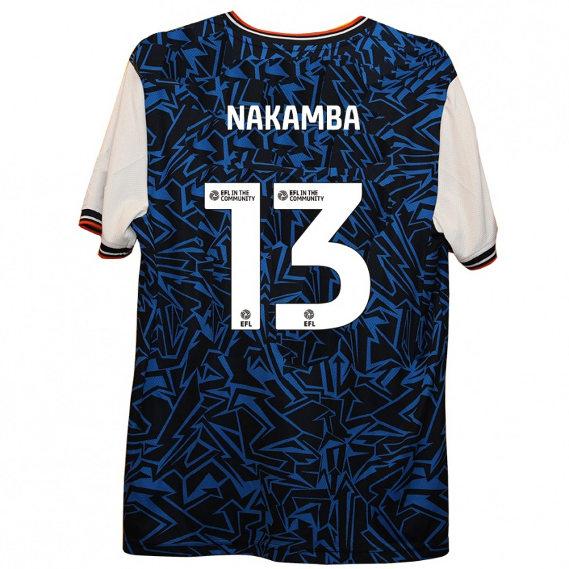 Danxen Niño Camiseta Marvelous Nakamba #13 Azul Negro Blanco 2ª Equipación 2025/26 La Camisa México