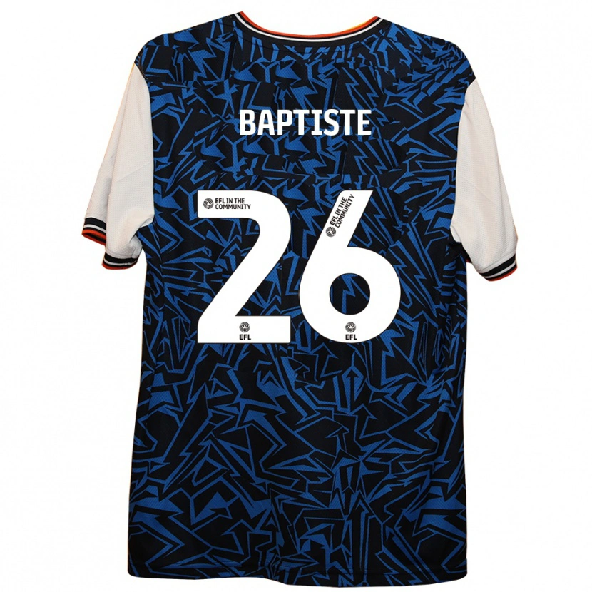 Danxen Niño Camiseta Shandon Baptiste #26 Azul Negro Blanco 2ª Equipación 2025/26 La Camisa México