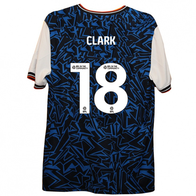 Danxen Niño Camiseta Jordan Clark #18 Azul Negro Blanco 2ª Equipación 2025/26 La Camisa México