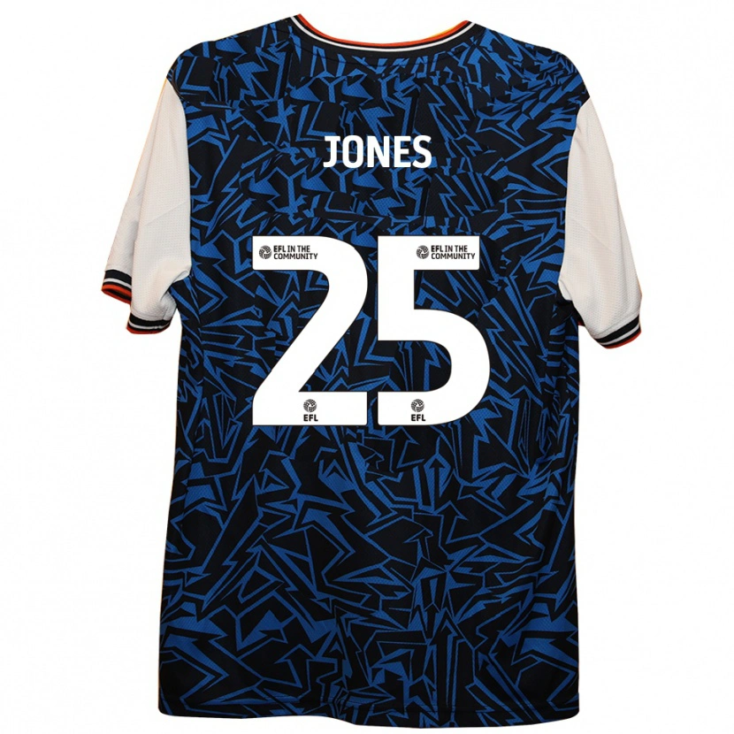 Danxen Niño Camiseta Isaiah Jones #25 Azul Negro Blanco 2ª Equipación 2025/26 La Camisa México