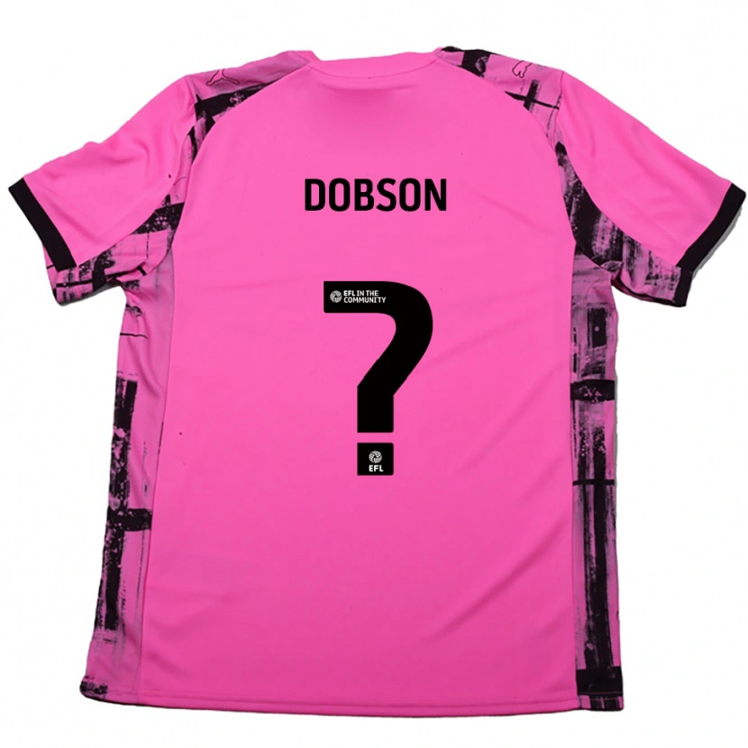 Danxen Niño Camiseta Neo Dobson #0 Rojo Rosado Negro 2ª Equipación 2025/26 La Camisa México