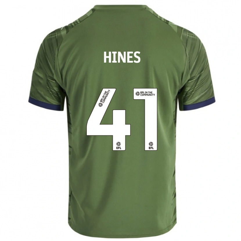Danxen Niño Camiseta Kayleigh Hines #41 Verde Blanco 2ª Equipación 2025/26 La Camisa México