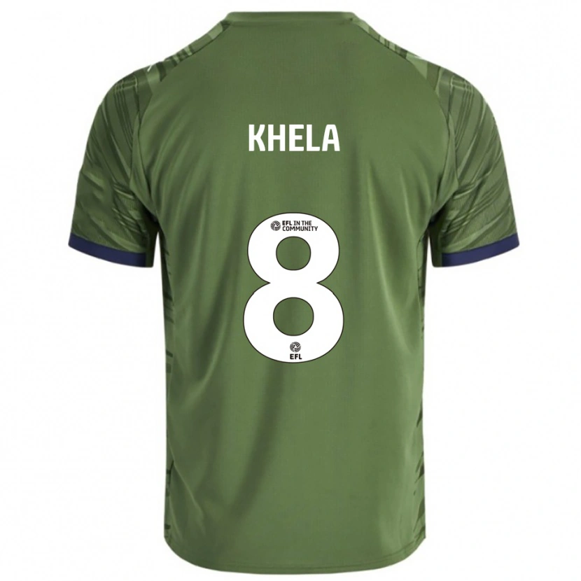 Danxen Niño Camiseta Brandon Khela #8 Verde Blanco 2ª Equipación 2025/26 La Camisa México
