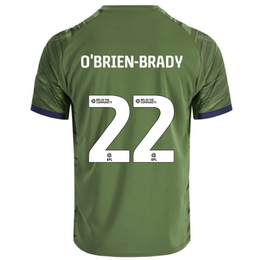 Danxen Niño Camiseta Donay O'brien-Brady #22 Verde Blanco 2ª Equipación 2025/26 La Camisa México