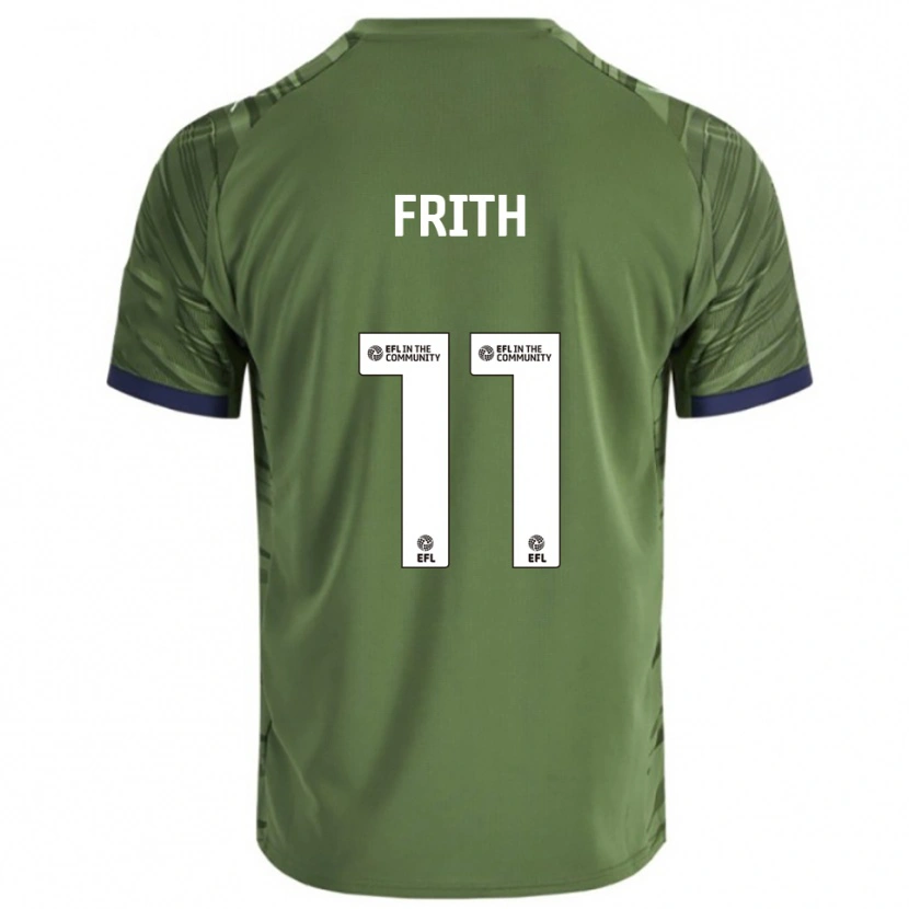 Danxen Niño Camiseta Declan Frith #11 Verde Blanco 2ª Equipación 2025/26 La Camisa México