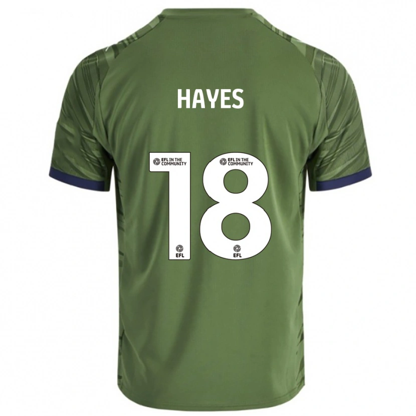 Danxen Niño Camiseta Cian Hayes #18 Verde Blanco 2ª Equipación 2025/26 La Camisa México