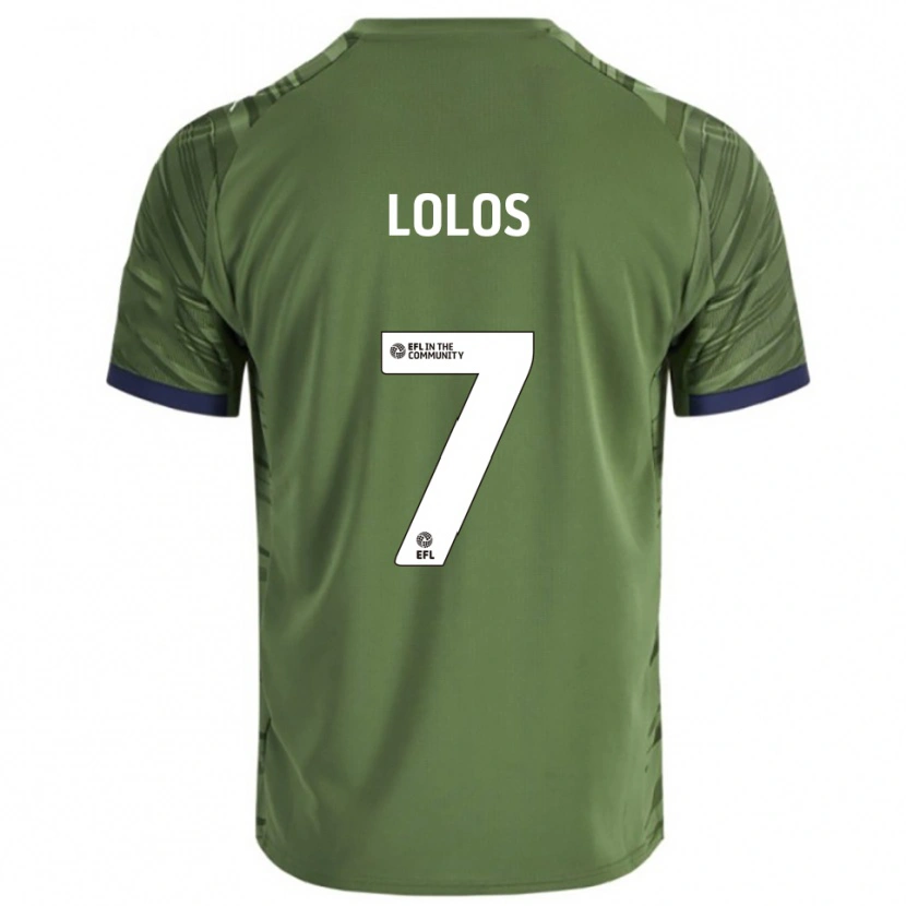 Danxen Niño Camiseta Klaidi Lolos #7 Verde Blanco 2ª Equipación 2025/26 La Camisa México