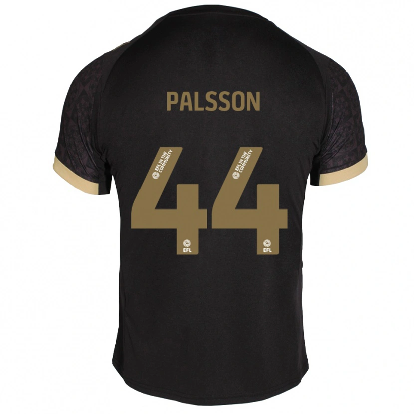 Danxen Niño Camiseta Victor Pálsson #44 Negro Dorado 2ª Equipación 2025/26 La Camisa México