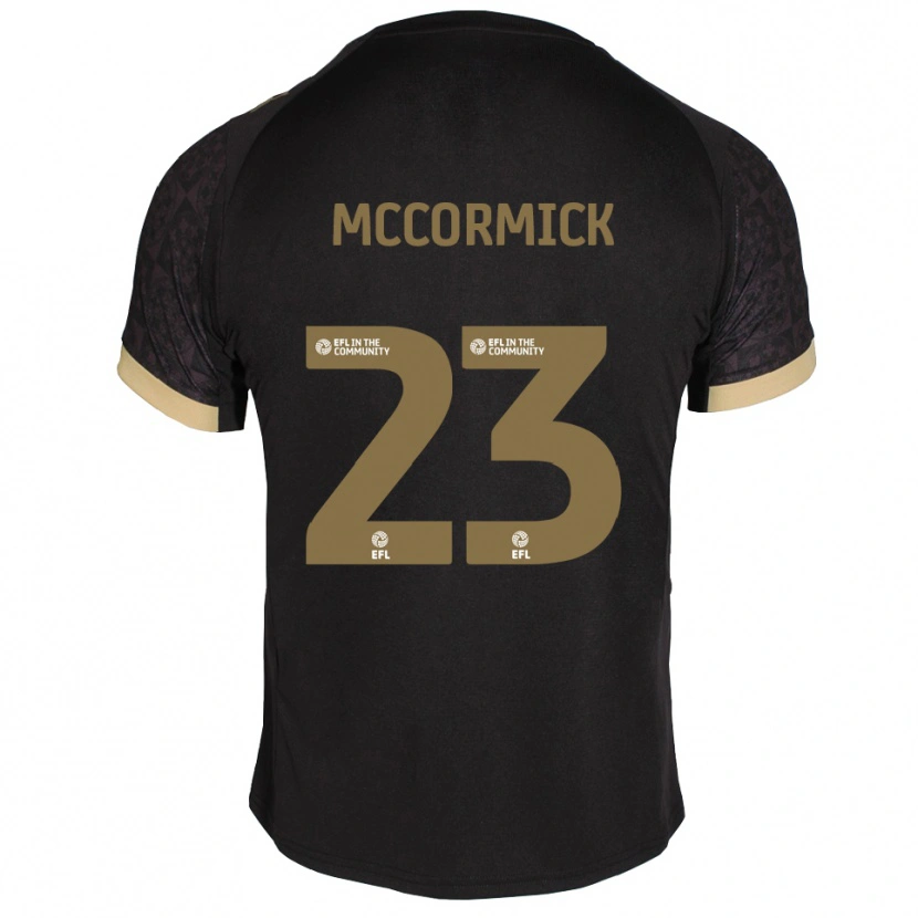 Danxen Niño Camiseta Leo Mccormick #23 Negro Dorado 2ª Equipación 2025/26 La Camisa México
