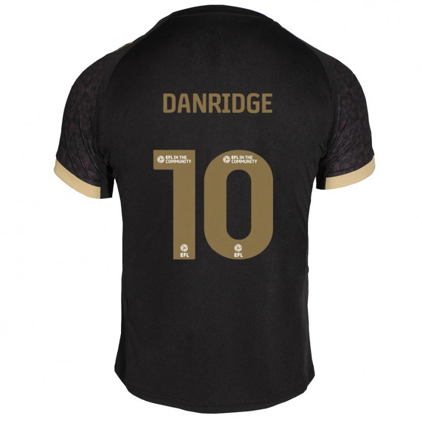 Danxen Niño Camiseta Rebecca Danridge #10 Negro Dorado 2ª Equipación 2025/26 La Camisa México