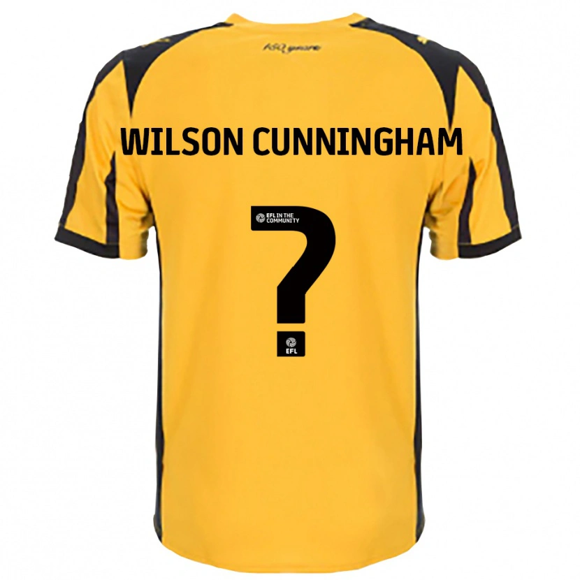 Danxen Niño Camiseta Ava Wilson Cunningham #0 Naranja Negro 2ª Equipación 2025/26 La Camisa México