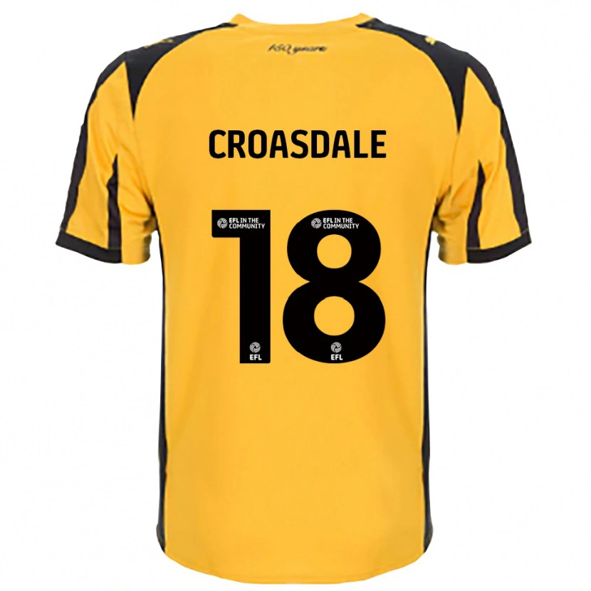 Danxen Niño Camiseta Ryan Croasdale #18 Naranja Negro 2ª Equipación 2025/26 La Camisa México