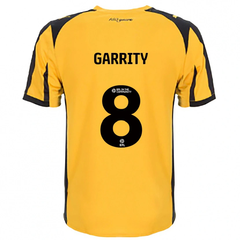 Danxen Niño Camiseta Ben Garrity #8 Naranja Negro 2ª Equipación 2025/26 La Camisa México