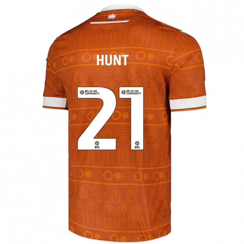 Danxen Niño Camiseta Mae Hunt #21 Naranja Blanco 2ª Equipación 2025/26 La Camisa México