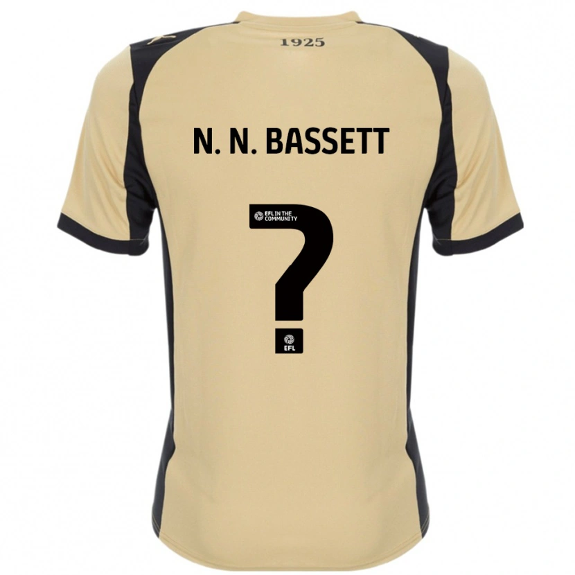 Danxen Niño Camiseta N. N. Bassett #0 Dorado Negro 2ª Equipación 2025/26 La Camisa México