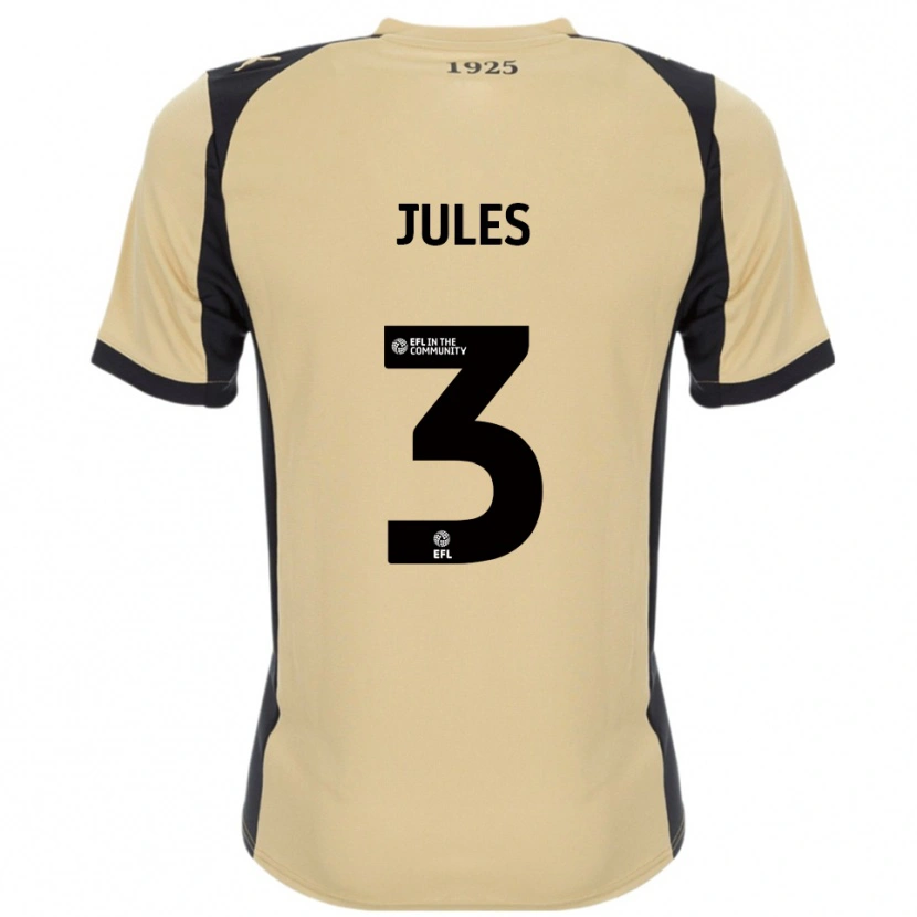 Danxen Niño Camiseta Zak Jules #3 Dorado Negro 2ª Equipación 2025/26 La Camisa México