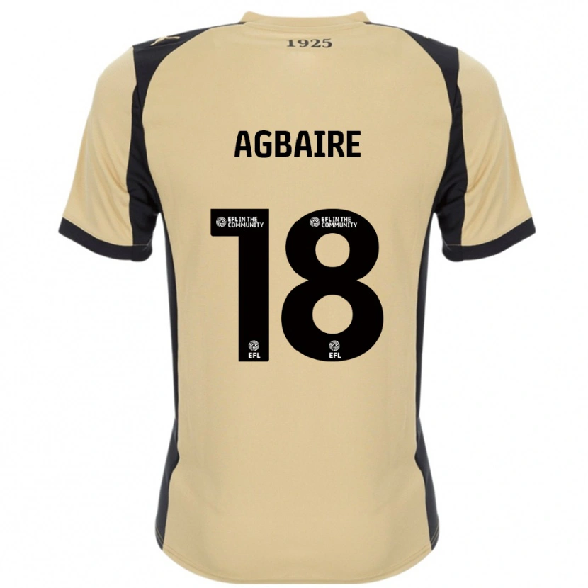 Danxen Niño Camiseta Lenny Agbaire #18 Dorado Negro 2ª Equipación 2025/26 La Camisa México