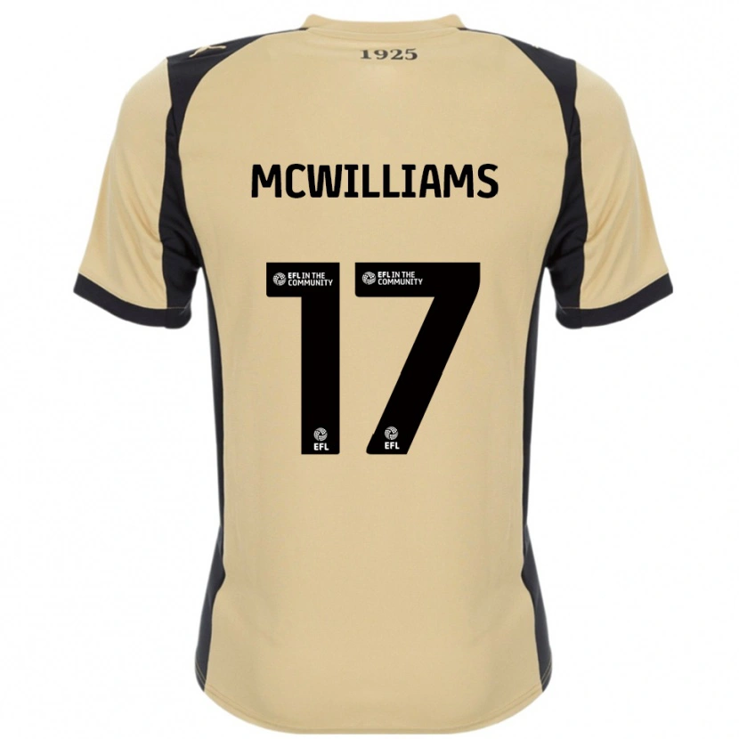 Danxen Niño Camiseta Shaun Mcwilliams #17 Dorado Negro 2ª Equipación 2025/26 La Camisa México