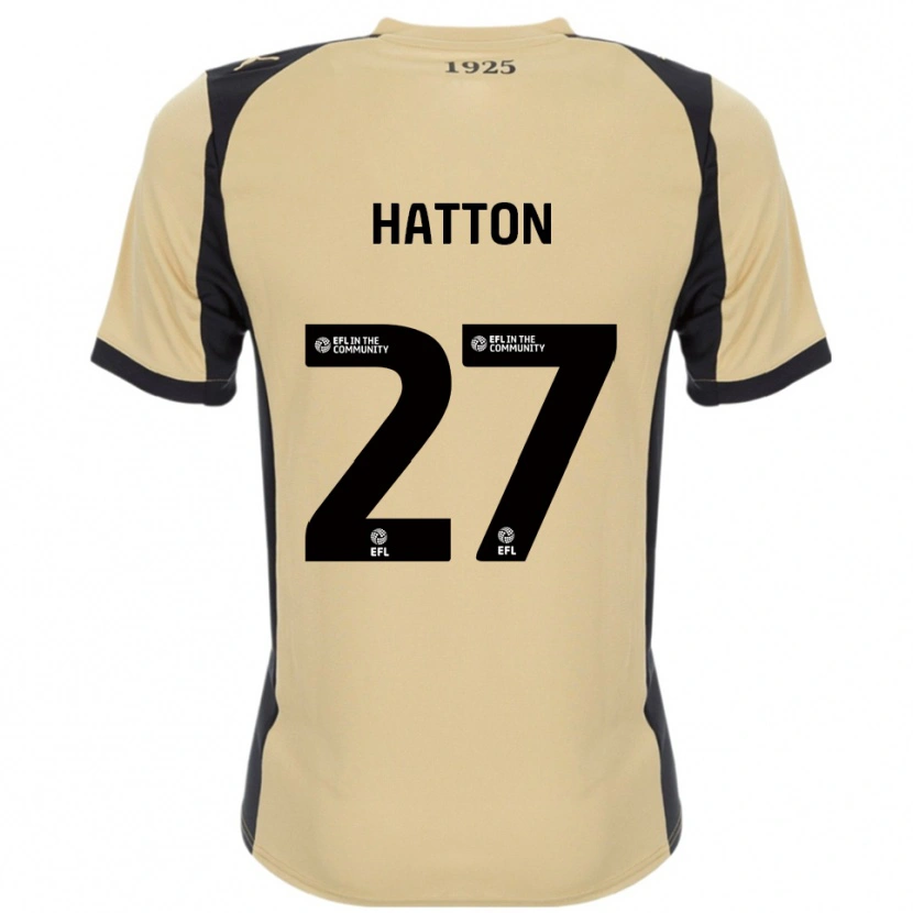Danxen Niño Camiseta Ben Hatton #27 Dorado Negro 2ª Equipación 2025/26 La Camisa México