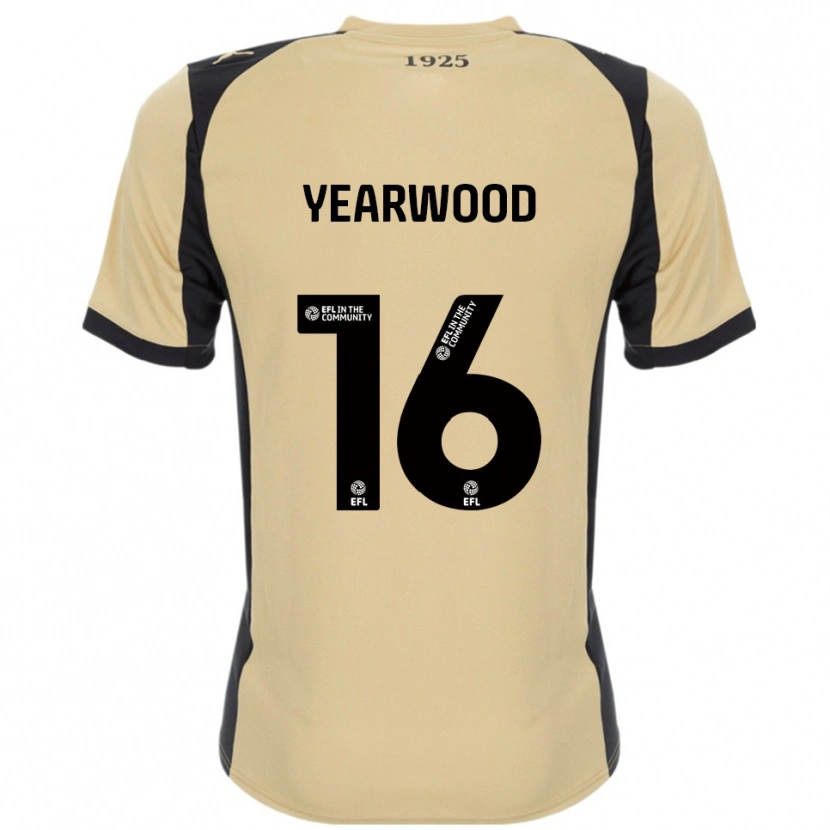 Danxen Niño Camiseta Dru Yearwood #16 Dorado Negro 2ª Equipación 2025/26 La Camisa México