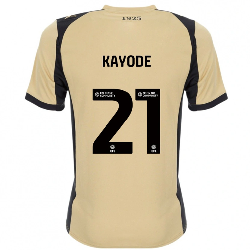 Danxen Niño Camiseta Joshua Kayode #21 Dorado Negro 2ª Equipación 2025/26 La Camisa México