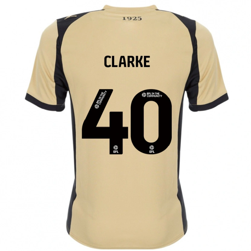 Danxen Niño Camiseta Lewis Clarke #40 Dorado Negro 2ª Equipación 2025/26 La Camisa México