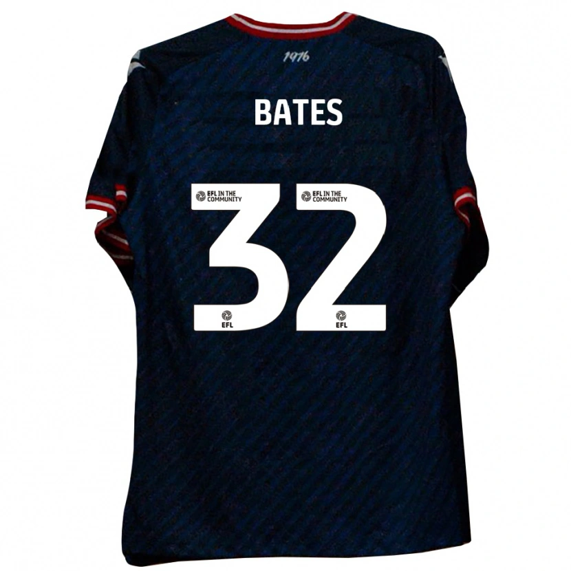 Danxen Niño Camiseta Ellis Bates #32 Azul Marino Rojo 2ª Equipación 2025/26 La Camisa México