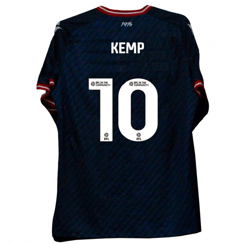Danxen Niño Camiseta Dan Kemp #10 Azul Marino Rojo 2ª Equipación 2025/26 La Camisa México
