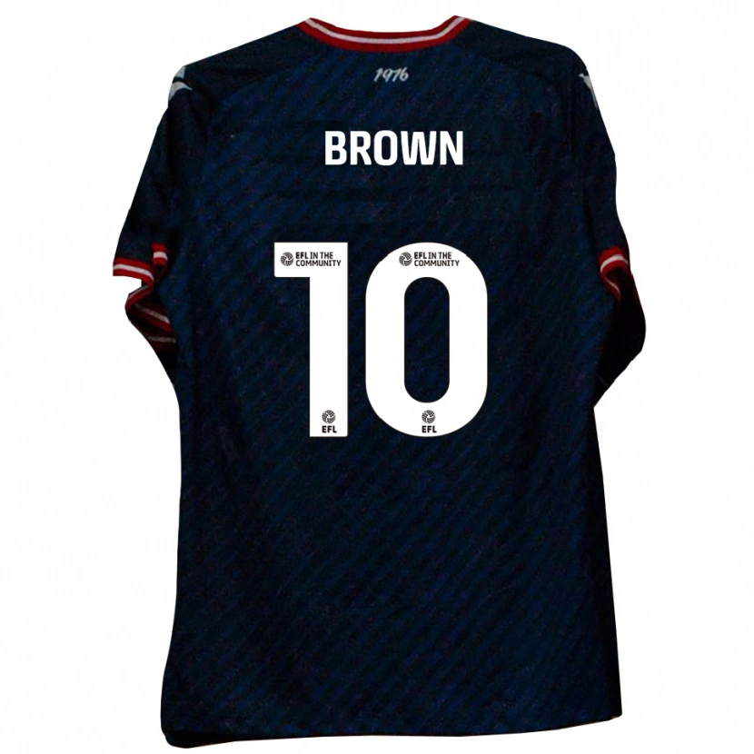 Danxen Niño Camiseta Lenny Brown #10 Azul Marino Rojo 2ª Equipación 2025/26 La Camisa México