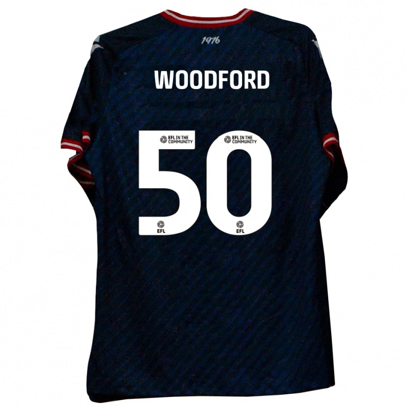 Danxen Niño Camiseta Max Woodford #50 Azul Marino Rojo 2ª Equipación 2025/26 La Camisa México