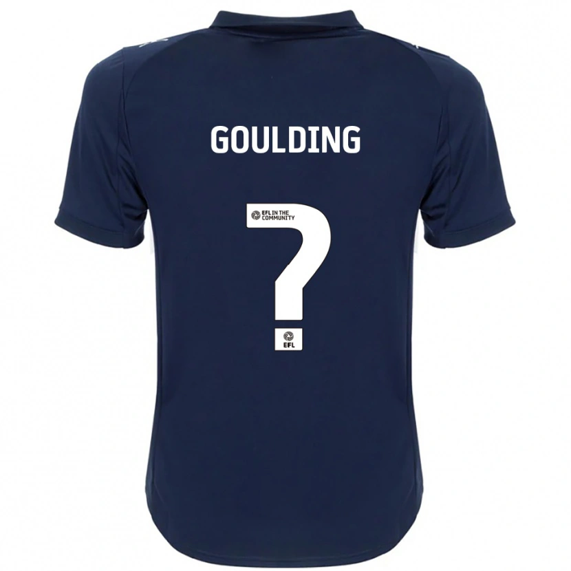 Danxen Niño Camiseta Mason Goulding #0 Azul Marino Blanco 2ª Equipación 2025/26 La Camisa México