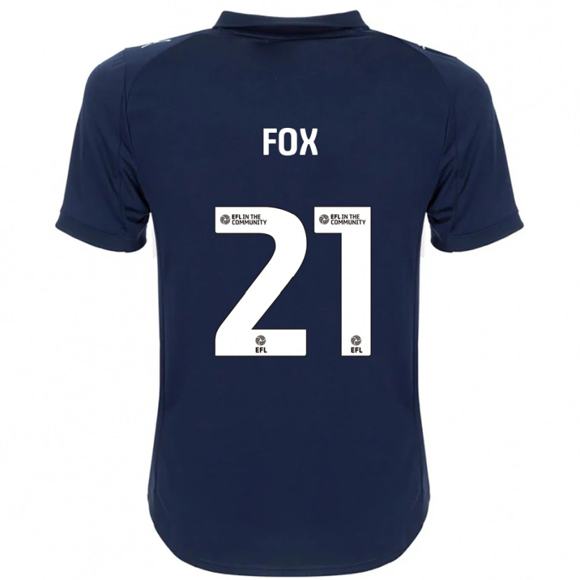 Danxen Niño Camiseta Morgan Fox #21 Azul Marino Blanco 2ª Equipación 2025/26 La Camisa México