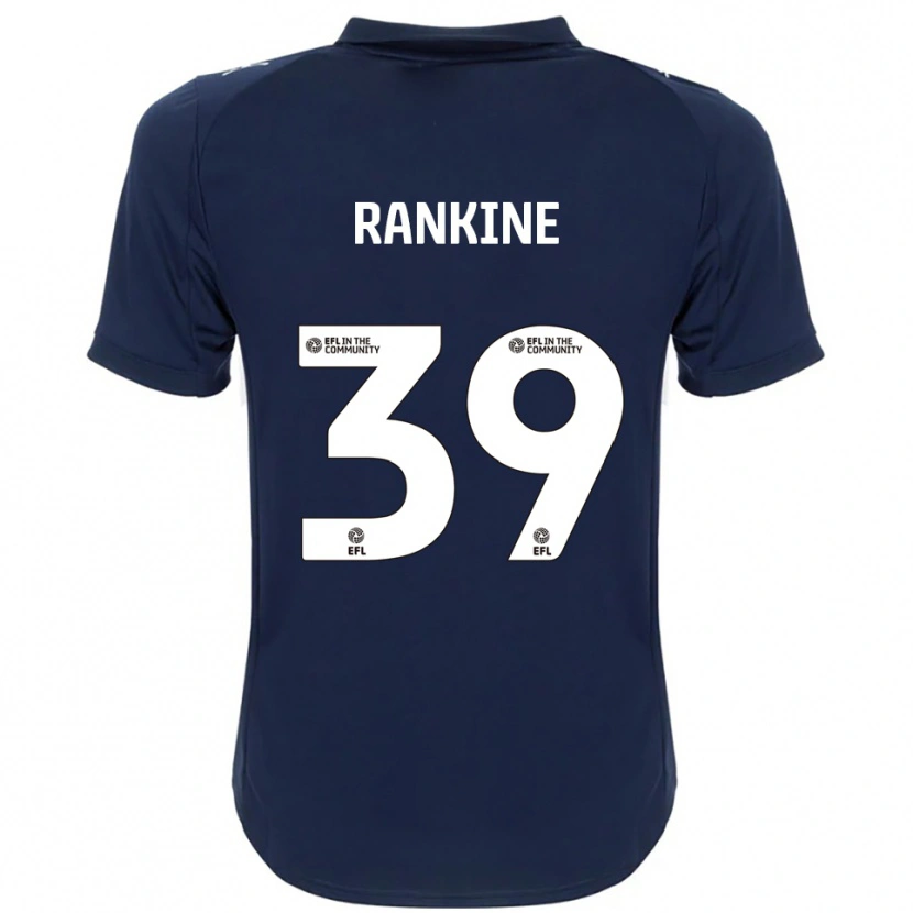Danxen Niño Camiseta Dion Rankine #39 Azul Marino Blanco 2ª Equipación 2025/26 La Camisa México