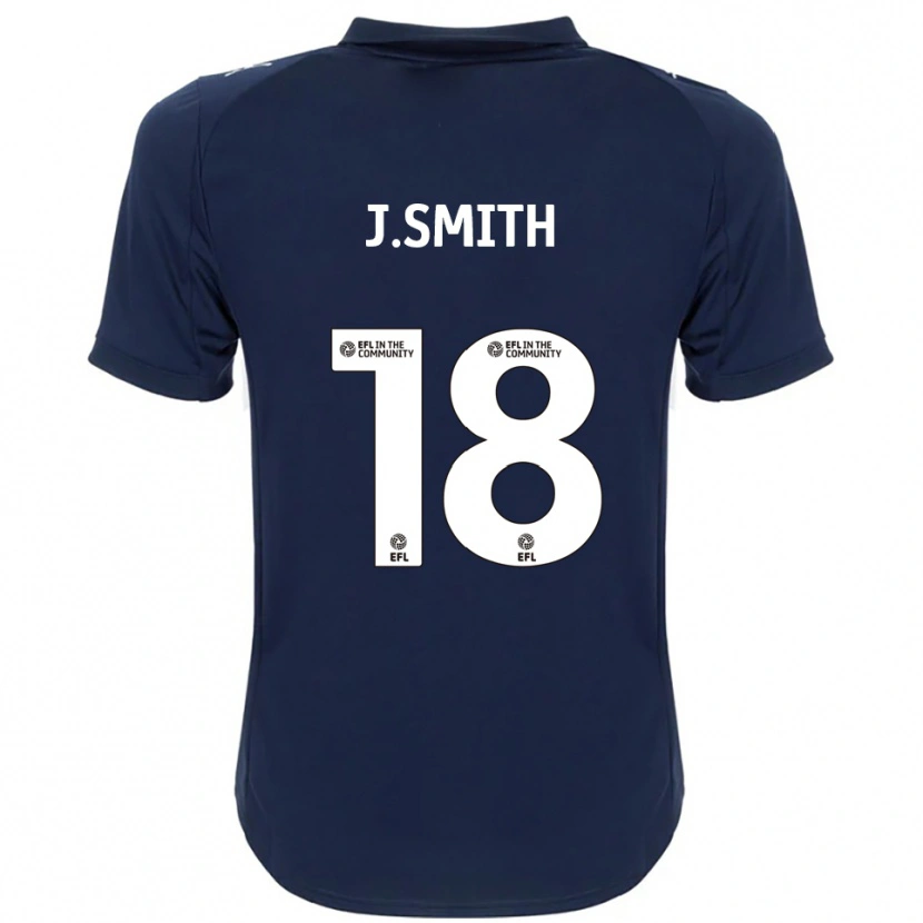 Danxen Niño Camiseta Jonny Smith #18 Azul Marino Blanco 2ª Equipación 2025/26 La Camisa México