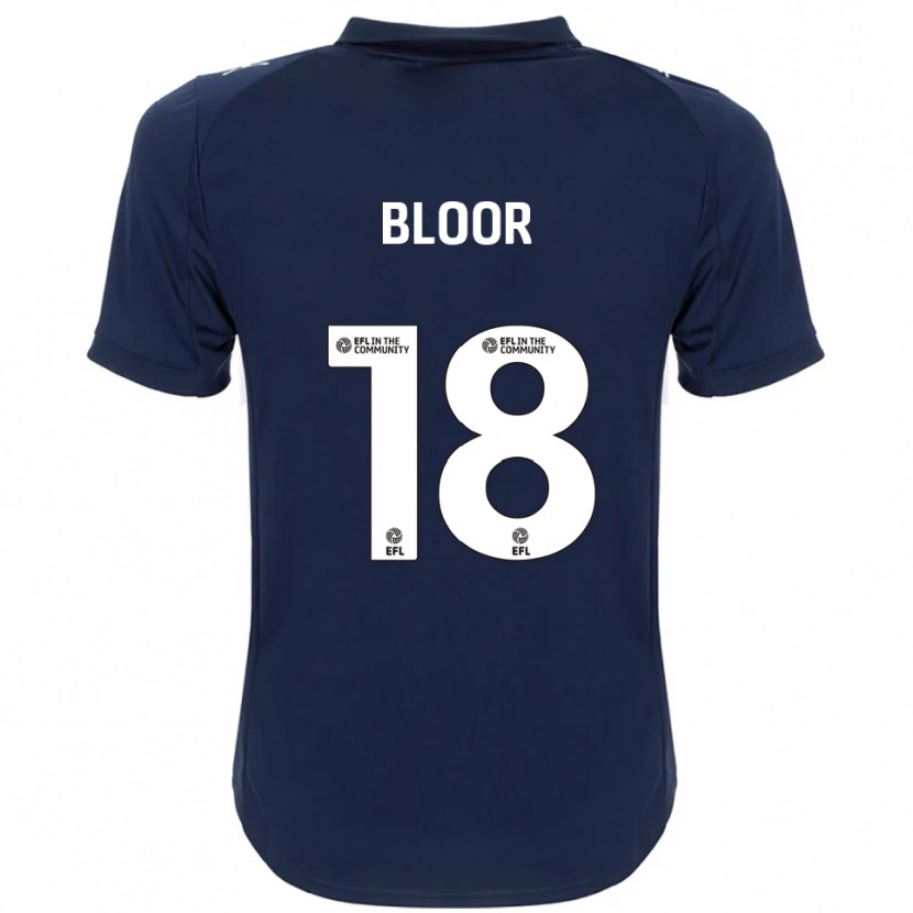 Danxen Niño Camiseta Chelsea Bloor #18 Azul Marino Blanco 2ª Equipación 2025/26 La Camisa México