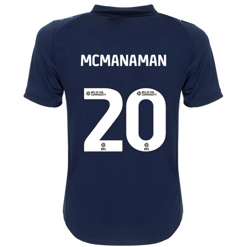 Danxen Niño Camiseta Callum Mcmanaman #20 Azul Marino Blanco 2ª Equipación 2025/26 La Camisa México