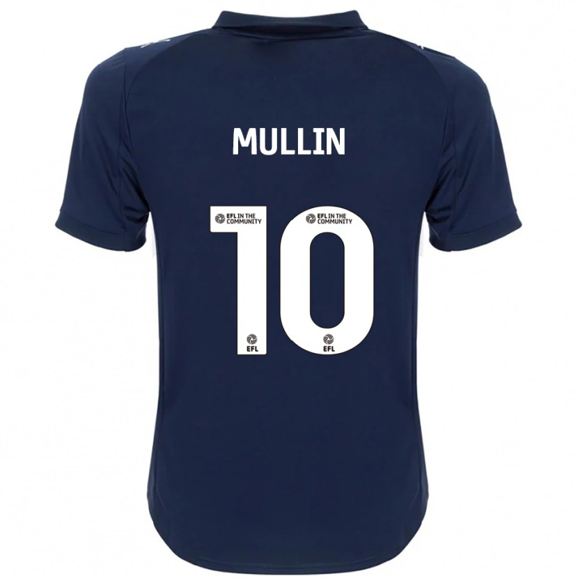 Danxen Niño Camiseta Paul Mullin #10 Azul Marino Blanco 2ª Equipación 2025/26 La Camisa México