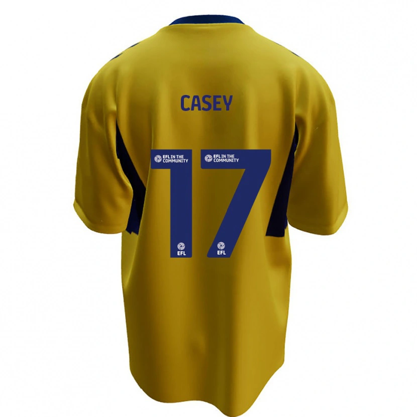 Danxen Niño Camiseta Dan Casey #17 Amarillo Azul 2ª Equipación 2025/26 La Camisa México