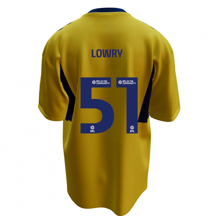 Danxen Niño Camiseta Alex Lowry #51 Amarillo Azul 2ª Equipación 2025/26 La Camisa México