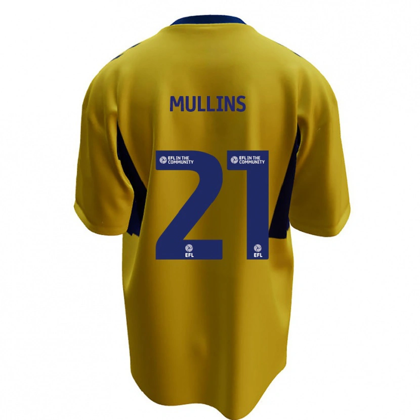 Danxen Niño Camiseta Jamie Mullins #21 Amarillo Azul 2ª Equipación 2025/26 La Camisa México