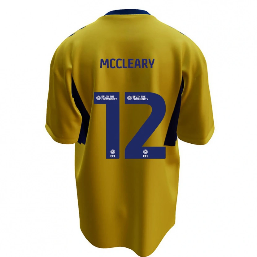 Danxen Niño Camiseta Garath Mccleary #12 Amarillo Azul 2ª Equipación 2025/26 La Camisa México