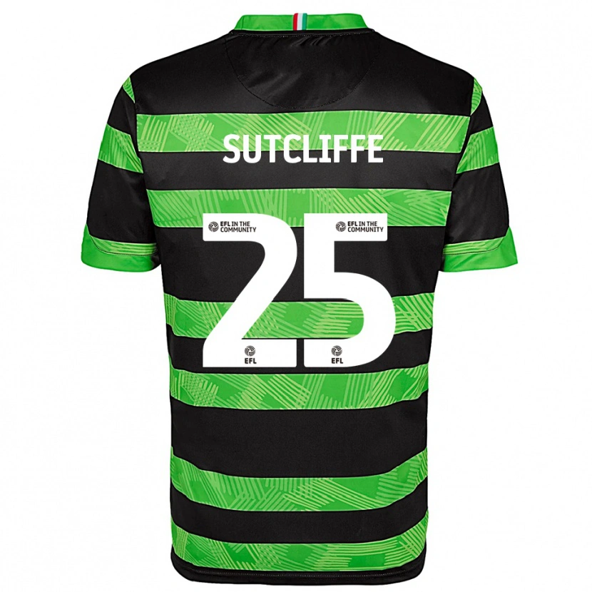 Danxen Niño Camiseta Ethan Sutcliffe #25 Negro Verde 2ª Equipación 2025/26 La Camisa México