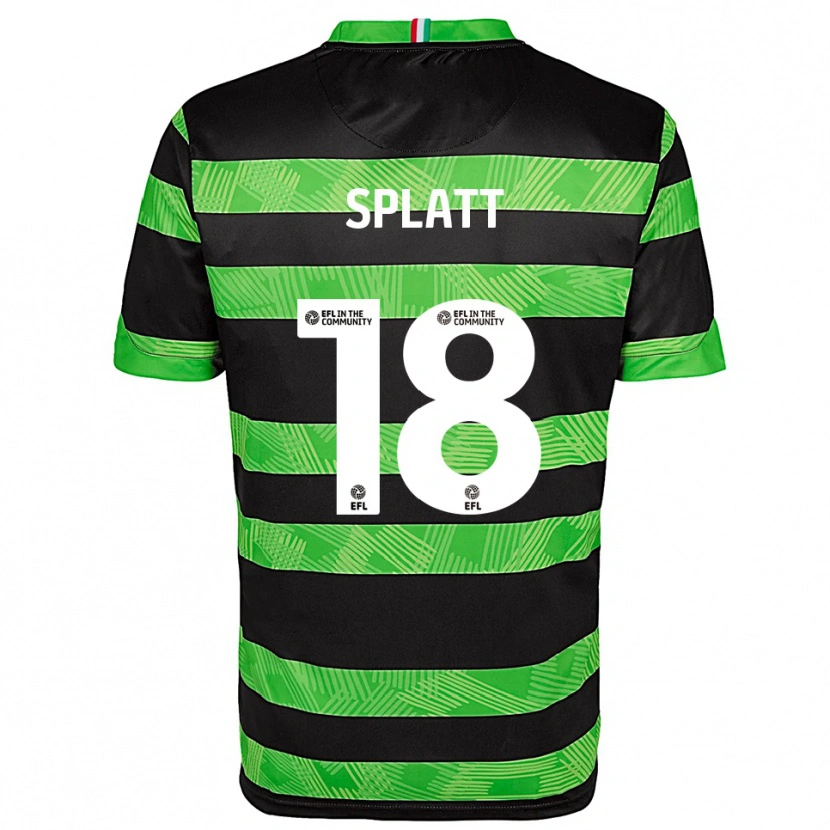 Danxen Niño Camiseta Delano Mccoy-Splatt #18 Negro Verde 2ª Equipación 2025/26 La Camisa México