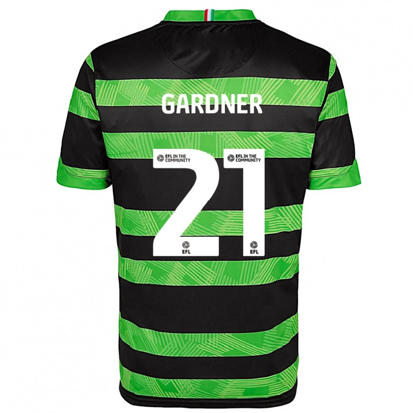 Danxen Niño Camiseta Remmi Gardner #21 Negro Verde 2ª Equipación 2025/26 La Camisa México