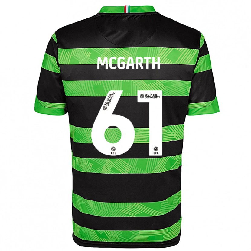 Danxen Niño Camiseta Ethan Mcgarth #61 Negro Verde 2ª Equipación 2025/26 La Camisa México